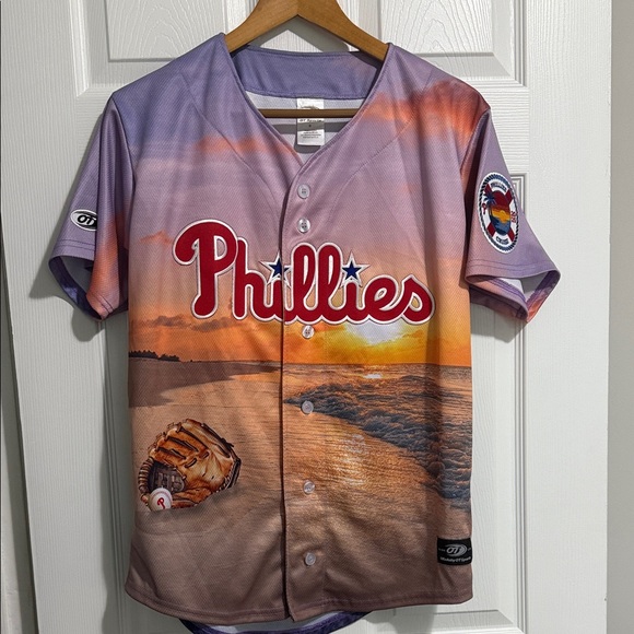 Philadelphia Phillies Sunset Baseball Jersey - Picture 1 of 8